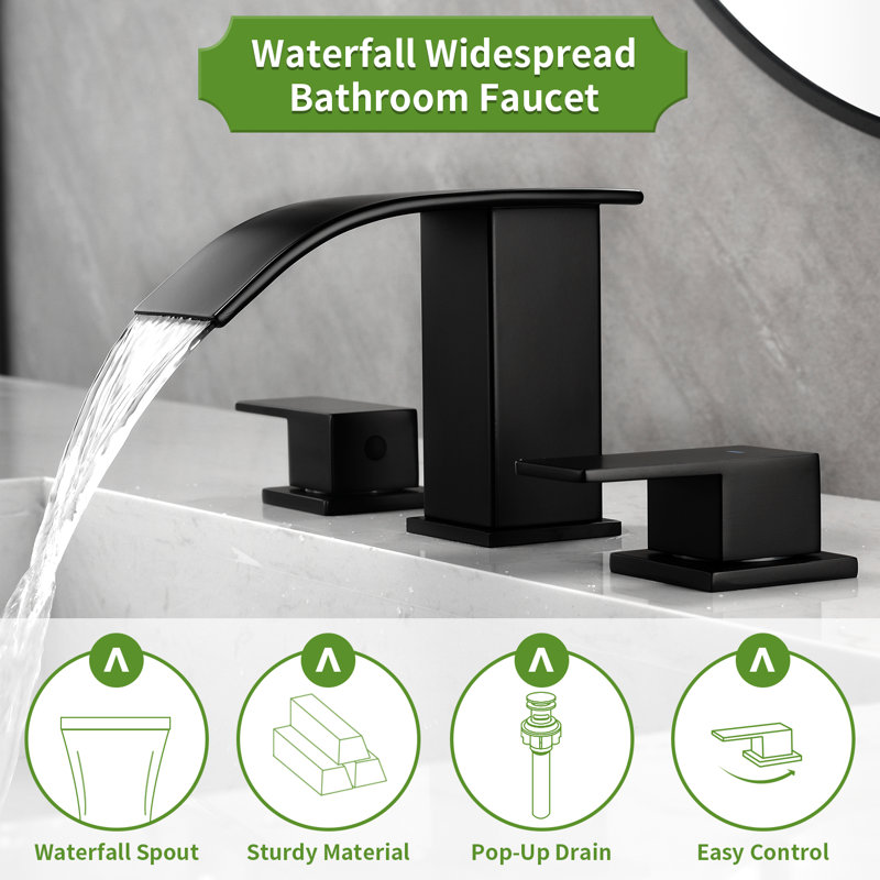 SHAMANDA Widespread Faucet Bathroom Faucet Wayfair